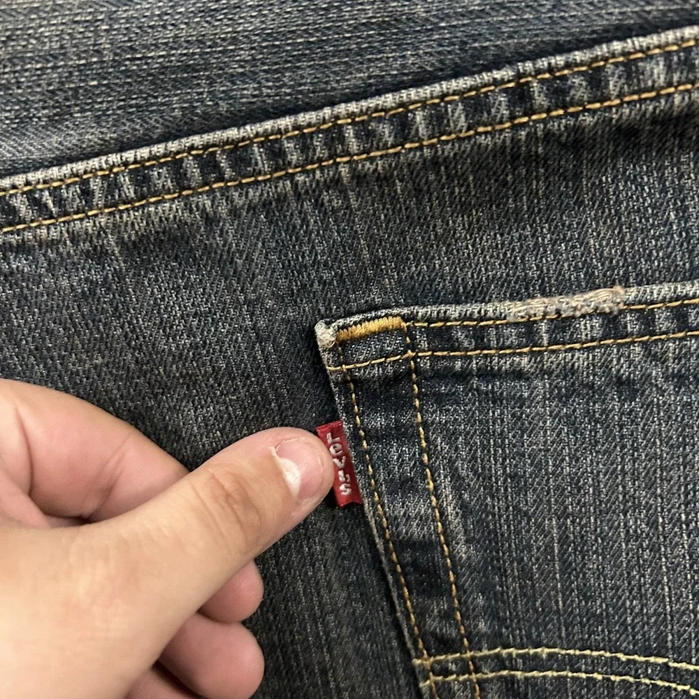 Levis Jeans Mens 58x30 Blue Denim 559 Relaxed Straight American Medium Wash Work